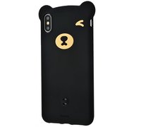Чехол Bear Silicone Case для iPhone XR черный