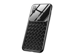 Чехол Baseus Glass & Weaving Apple iPhone XR черный