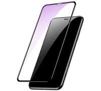 Защитное стекло Baseus Full-glass Tempered 0.3mm для iPhone 6.5 черный(anti-blue light)