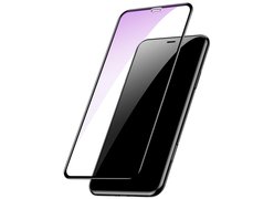Защитное стекло Baseus Full-glass Tempered 0.3mm для iPhone 6.5 черный(anti-blue light)