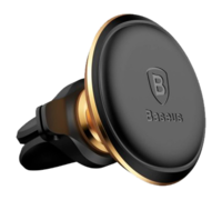 Крепление Baseus Magnetic Air Vent Car Mount Holder Black золотой
