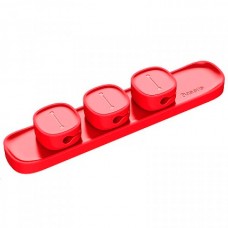 Держатель-зажим для кабеля Baseus Peas Cable Clip красный