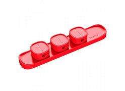 Держатель-зажим для кабеля Baseus Peas Cable Clip красный
