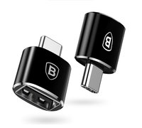 Адаптер Baseus Adapter USB-C to USB Female Black (CATOTG-01)