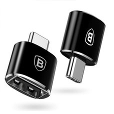Адаптер Baseus Adapter USB-C to USB Female Black (CATOTG-01)
