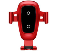 Автодержатель Baseus Metal Gravity Car Mount Silver 10W красный
