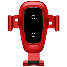 Автодержатель Baseus Metal Gravity Car Mount Silver 10W красный