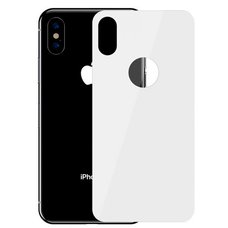 Защитное стекло Baseus 4D Tempered Back Glass для задней панели iPhone XS Max белый