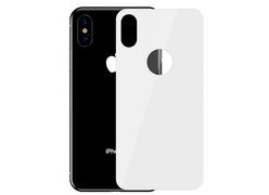 Защитное стекло Baseus 4D Tempered Back Glass для задней панели iPhone XS Max белый