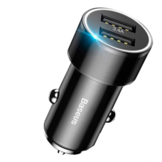 Автомобильное зарядное устройство Baseus Small Crew 3.4A черный