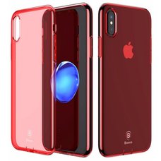 Baseus Simple Series Case iPhone X/XS прозрачно-красный