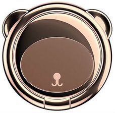 Кольцо-держатель Baseus Bear Finger Metal Ring коричневый