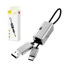 Считыватель карт Baseus Pendant Card Reader серебристый