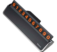 Табличка для номера телефона Baseus hermit Temporary Parking Number Card темно-серый