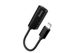 Адаптер Baseus iPhone 7/7Plus - L32 IP Male to 3.5mm+IP Female черный
