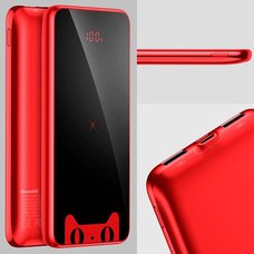 Внешний аккумулятор Baseus Full Screen Wireless Charger Powerbank 10000mAh красный