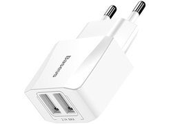 Зарядное устройство Baseus Mini Dual-U Charger 2.1A