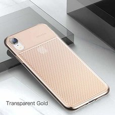 Baseus Glistening and transparent Case для iPhone XR золотой