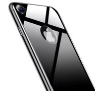 Baseus 4D Arc Back Glass Film For iPhone 8 серый