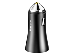 Автомобильное зарядное устройство Baseus Golden Contactor Dual U Intelligent Car Charger черный