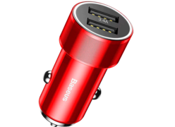 Автомобильное зарядное устройство Baseus Small Crew 3.4A красный