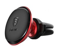 Крепление Baseus Magnetic Air Vent Car Mount Holder Black красный