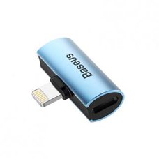 Адаптер Baseus L46 iPhone Male to Dual iPhone Female Adapters голубой