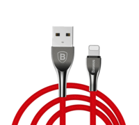 Кабель USB Baseus Mageweave Zinc Alloy Cable lightning 2A красный