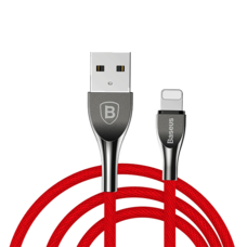 Кабель USB Baseus Mageweave Zinc Alloy Cable lightning 2A красный