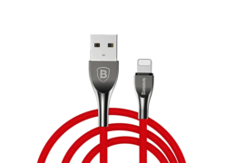 Кабель USB Baseus Mageweave Zinc Alloy Cable lightning 2A красный