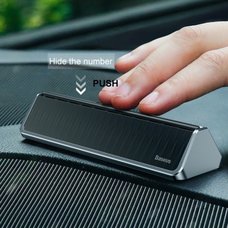 Табличка для номера телефона Baseus hermit Temporary Parking Number Card серебристый