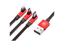 Кабель Baseus MVP 3-in-1 Mobile Game 1.2 М красный