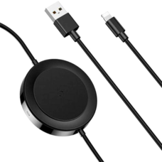 Беспроводное ЗУ Baseus iP Cable Wireless Charger черный