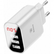 Сетевой адаптер Baseus Mirror Lake 3 USB 3.4 A белый