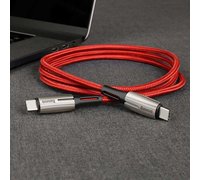 Кабель Baseus Water Drop-shaped Lamp Type-C 1M красный