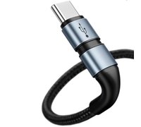 Кабель BMX Double-deck MFi certified Cable Type-C to Lightning PD 18W 1.2m черно-серый