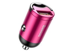 Автомобильное зарядное устройство Baseus Tiny Star Mini Quick Charge USB Port 30W розовый