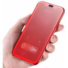 Чехол-книжка для iPhone X/XS с сенсорной крышкой Baseus Touchable Case красный