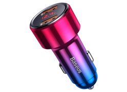 Автомобильное зарядное устройство Baseus Magic Series Dual QC красный