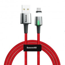 Кабель Baseus Zinc Magnetic USB для Micro 2.4A 1m красный
