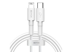 Кабель BMX Mini White certified Cable Type-C to Lightning PD 18W 1.8m
