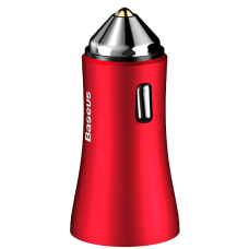 Автомобильное зарядное устройство Baseus Golden Contactor Dual U Intelligent Car Charger красный