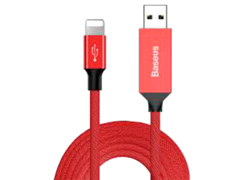 Кабель USB-Lightning Baseus Artistic Striped USB Cable красный
