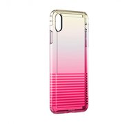 Baseus Colorful airbag protection Case For iPhone X/XS розовый