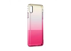 Baseus Colorful airbag protection Case For iPhone X/XS розовый
