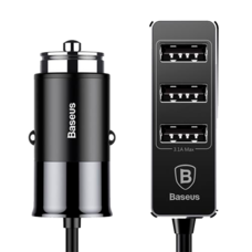 Автомобильное зарядное устройство Baseus Enjoy Together Four Interfaces Output Patulous Car Charger 5.5A черный