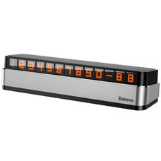 Автовизитка Baseus Moonlight Box Series Temporary Parking Number Plate серебристый
