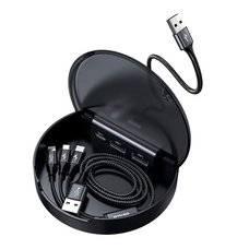 Кабель Baseus Car Sharing Charging Station (Type-C+Dual USB) черный