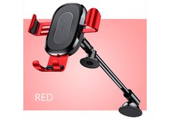 Беспроводное ЗУ-автодержатель Baseus Mount Wireless Charger красный