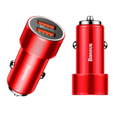 Автомобильная зарядка Baseus CAXLD-B01/B09 красный